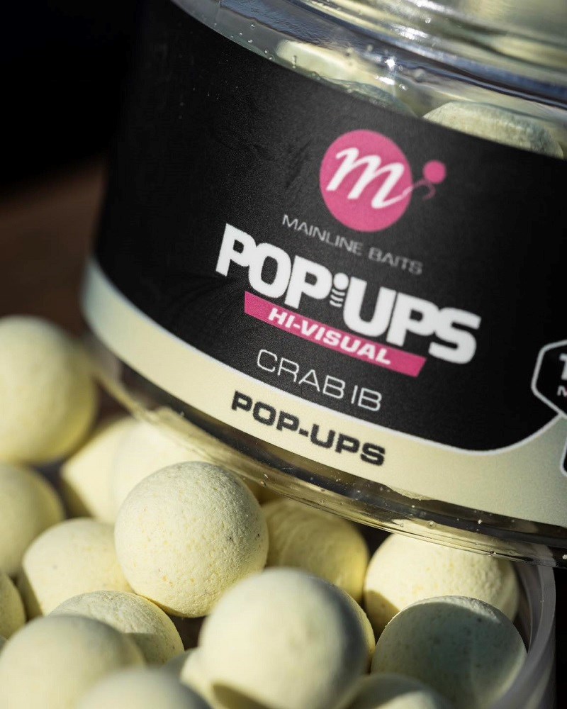Mainline Plovoucí Boilie High Visual Mini Pop Ups Crab IB 12 mm (1)